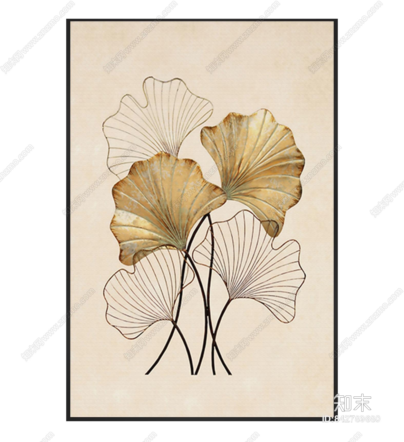 现代抽象装饰画挂画贴图下载