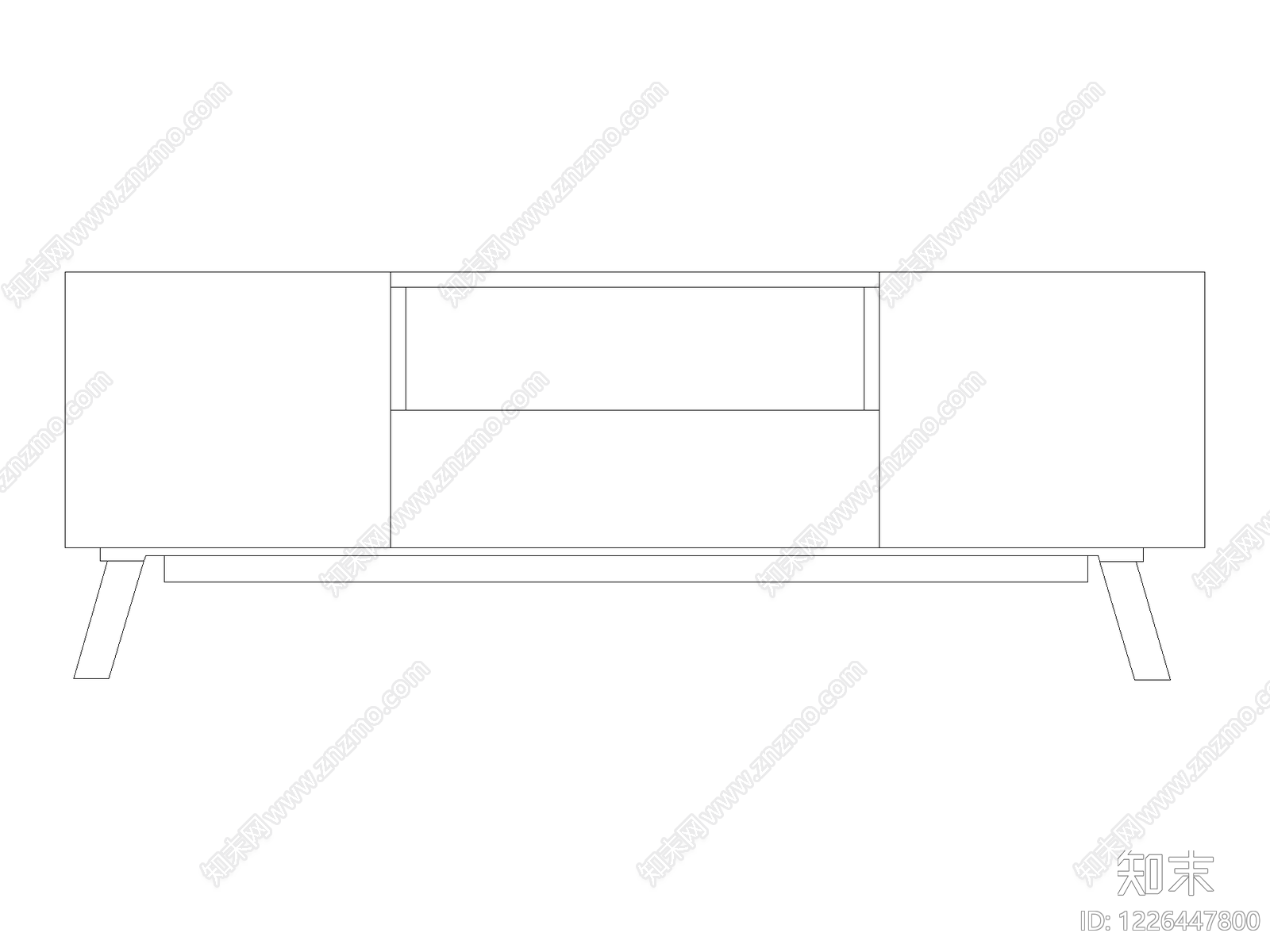 柜子cad施工图下载【ID:1226447800】
