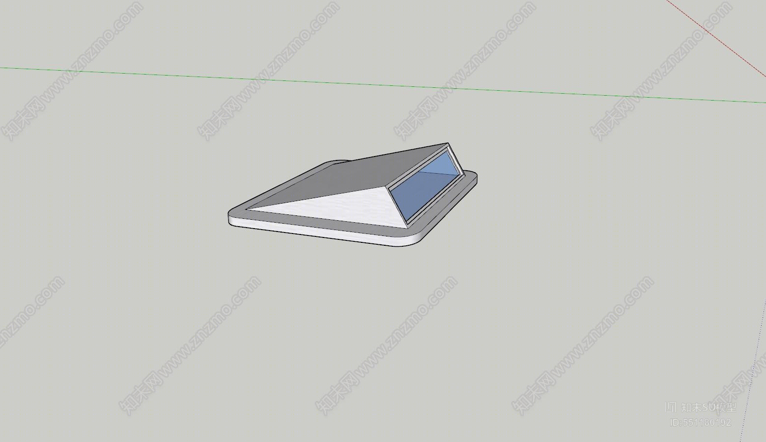 现代风格地灯SU模型下载【ID:551180192】