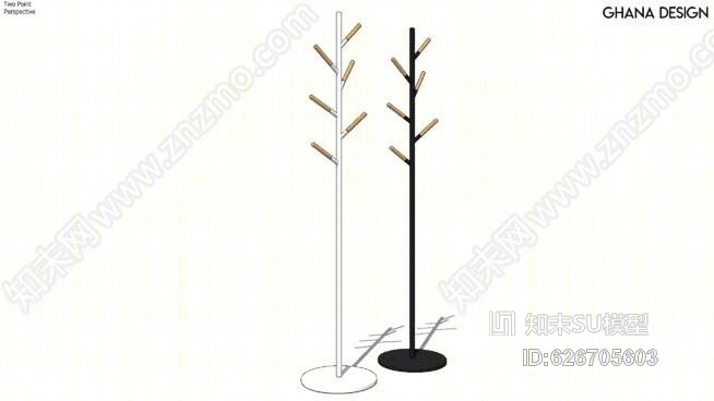 斯堪的纳维亚衣架SU模型下载【ID:626705603】