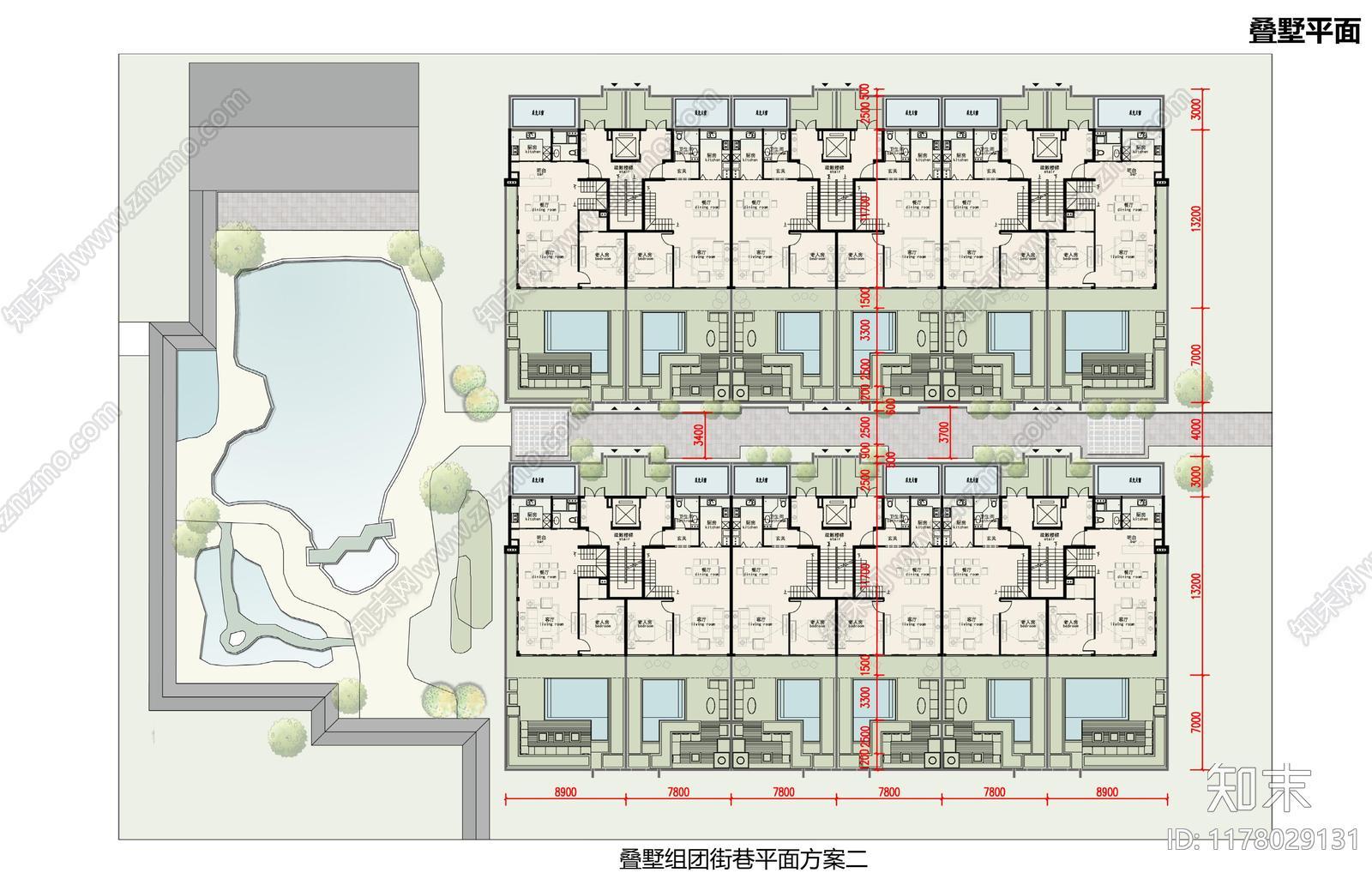 绿城别墅建筑总平面布局下载【ID:1178029131】