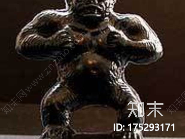 大猩猩3d打印模型下载【ID:175293171】
