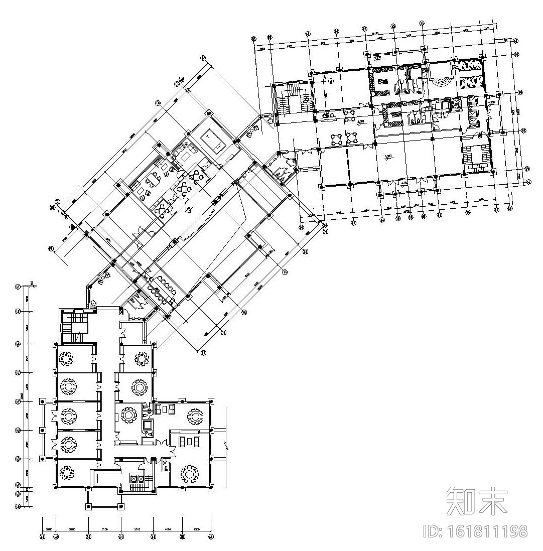 [安徽]某大型休闲会所内部装修施工图设计（附效果图）cad施工图下载【ID:161811198】