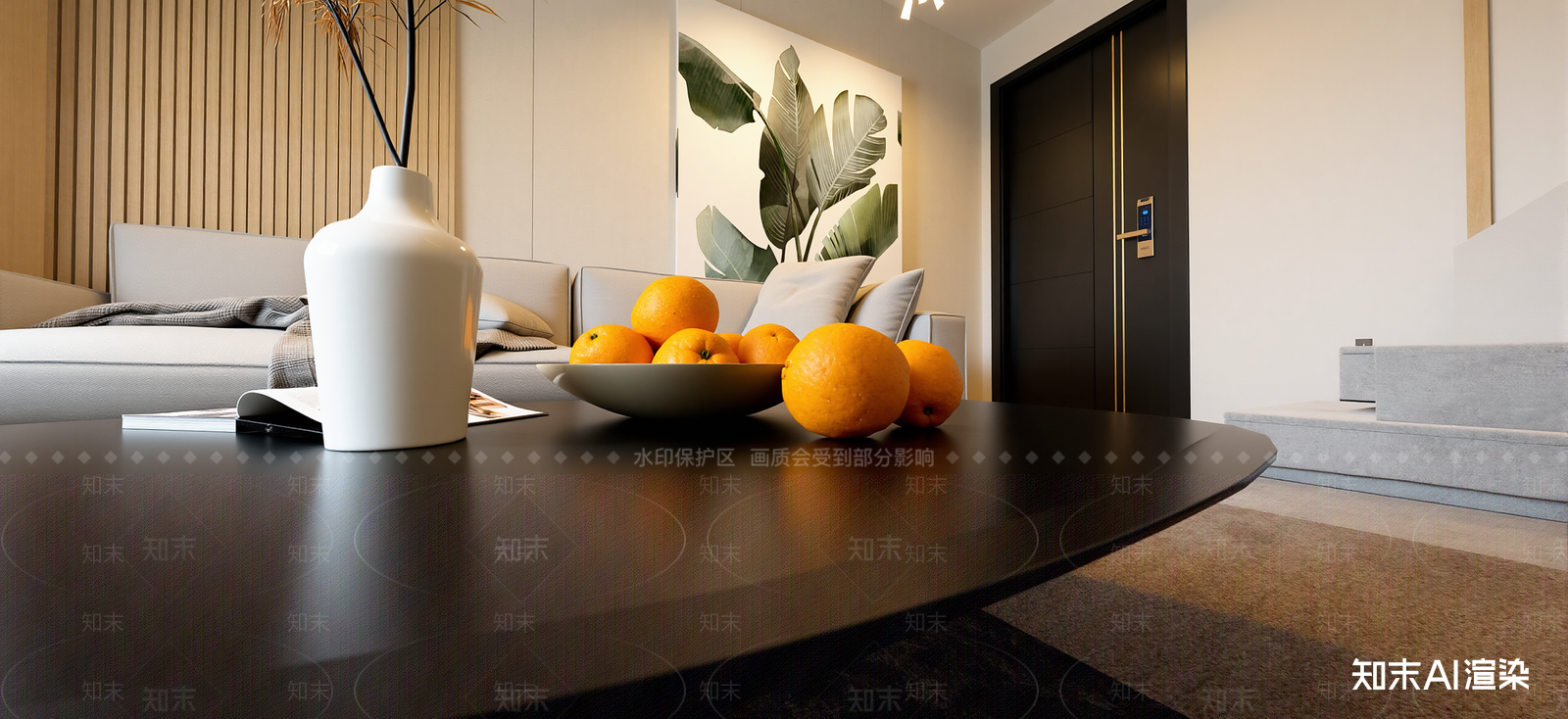 现代家居客厅SU模型下载【ID:1222124803】