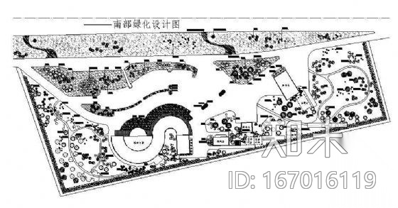 沂淮高速公路服务区绿化设计图cad施工图下载【ID:167016119】