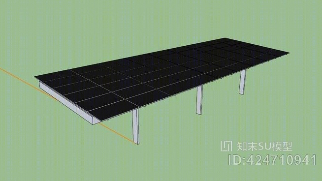 皮克特太阳能板车库SU模型下载【ID:424710941】