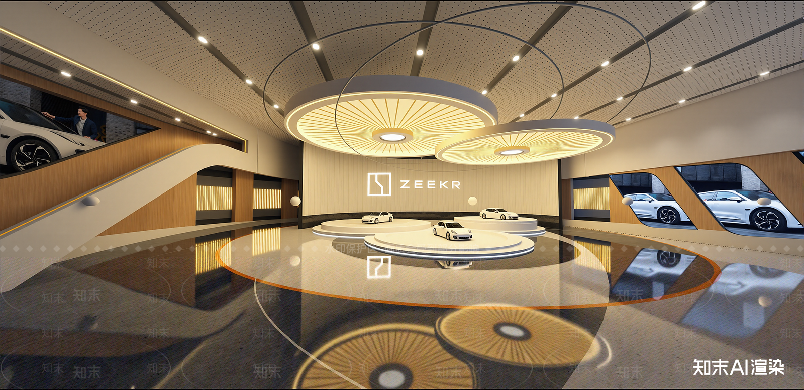 现代汽车4S店SU模型草图