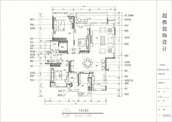 欧式新古典cad施工图下载【ID:36892869】