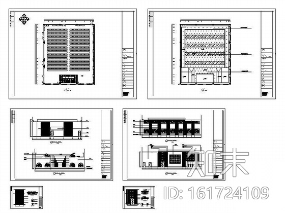 大型会议室装修图cad施工图下载【ID:161724109】