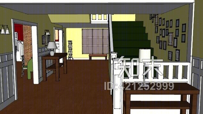 凯尔XY豪宅室内套装SU模型下载【ID:421252999】