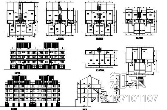 遵义市小区规划6图cad施工图下载【ID:167101107】