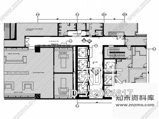 施工图上海豪华现代酒店卫生间电梯厅走道室内装修施工图含效果施工图下载【ID:532024617】