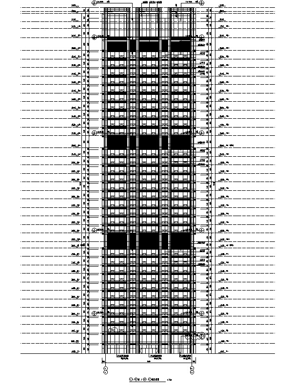 [北京]超高层办公广场A、B两座建筑施工图（含水暖电及...cad施工图下载【ID:167931166】