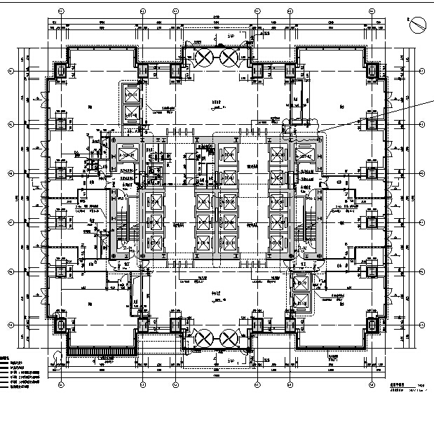[北京]超高层办公广场A、B两座建筑施工图（含水暖电及...cad施工图下载【ID:167931166】