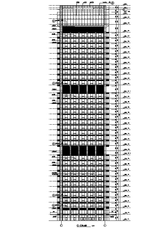 [北京]超高层办公广场A、B两座建筑施工图（含水暖电及...cad施工图下载【ID:167931166】