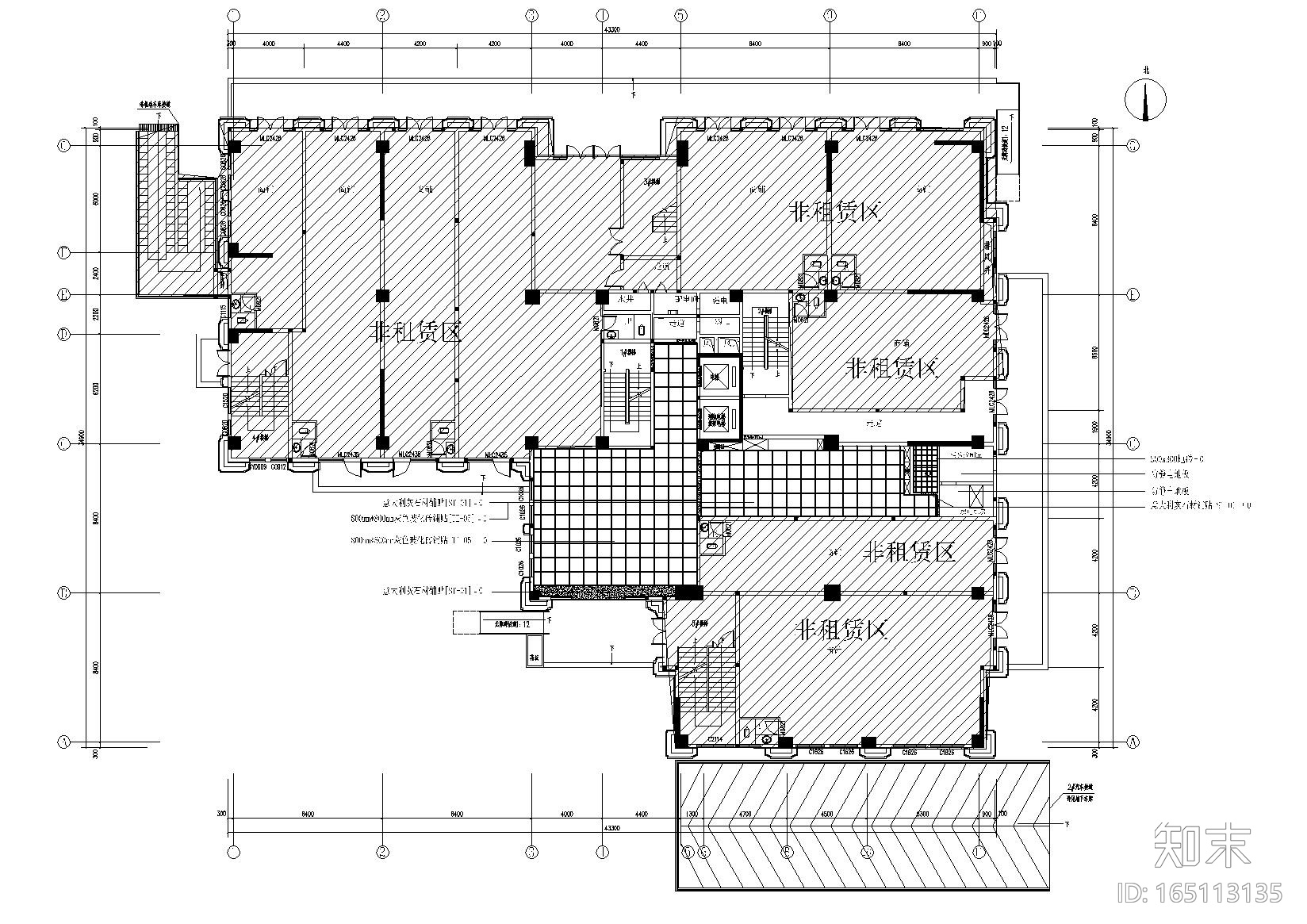 [河南]郑州航空巷商务酒店施工图_附效果图cad施工图下载【ID:165113135】