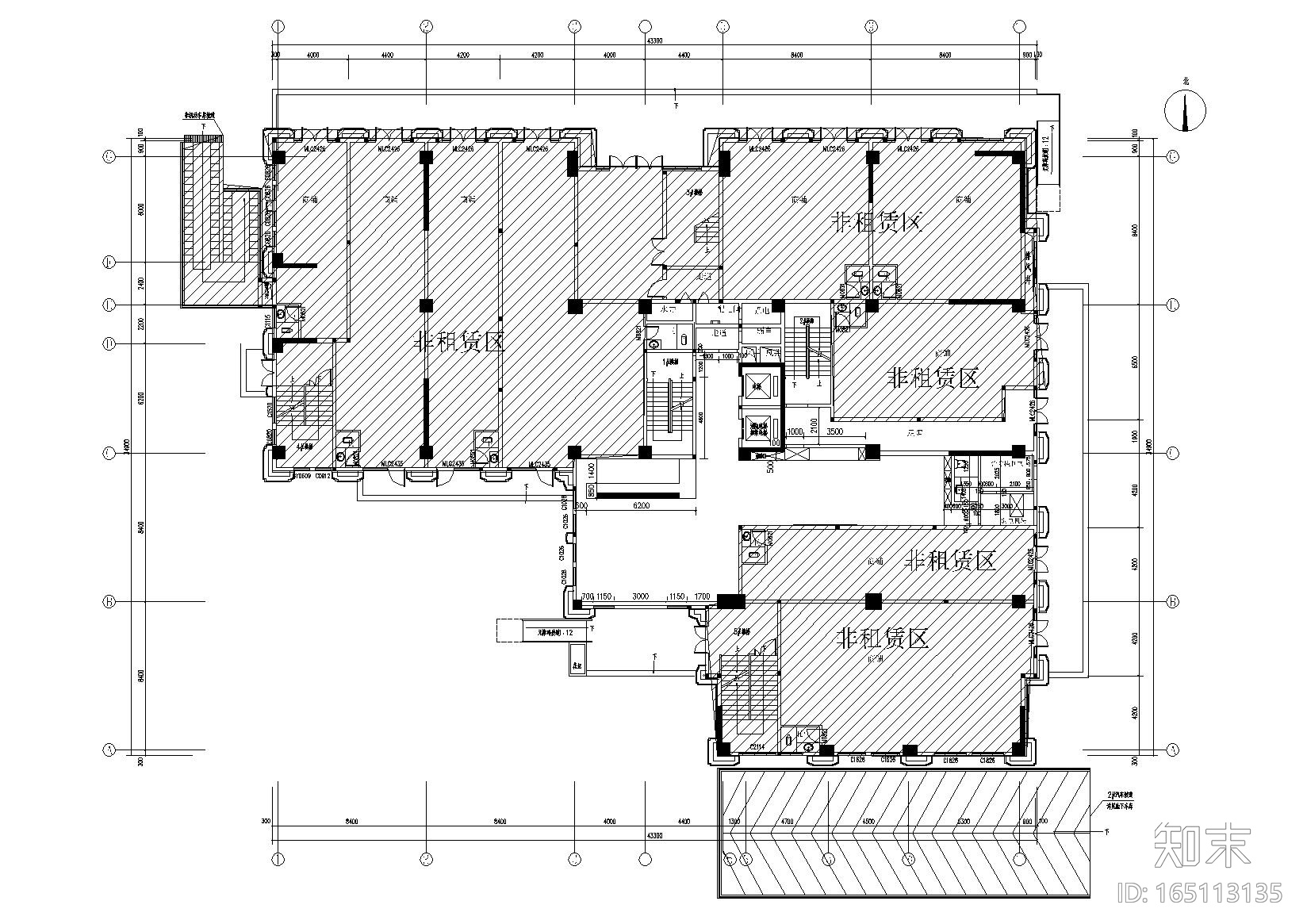 [河南]郑州航空巷商务酒店施工图_附效果图cad施工图下载【ID:165113135】