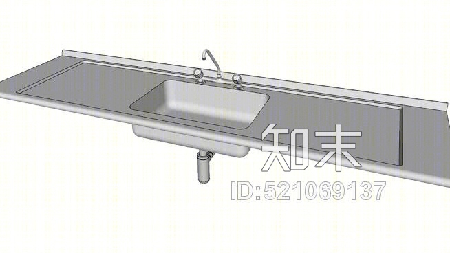 厨房水槽ghelSU模型下载【ID:521069137】