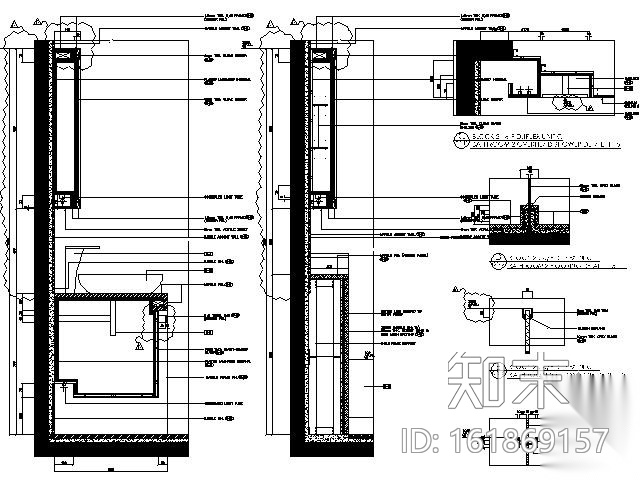 [香港]现代经典山顶别墅施工图（含实景）cad施工图下载【ID:161869157】