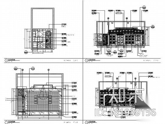 [深圳]某酒店贵宾VIP包房装修竣工图cad施工图下载【ID:161939156】