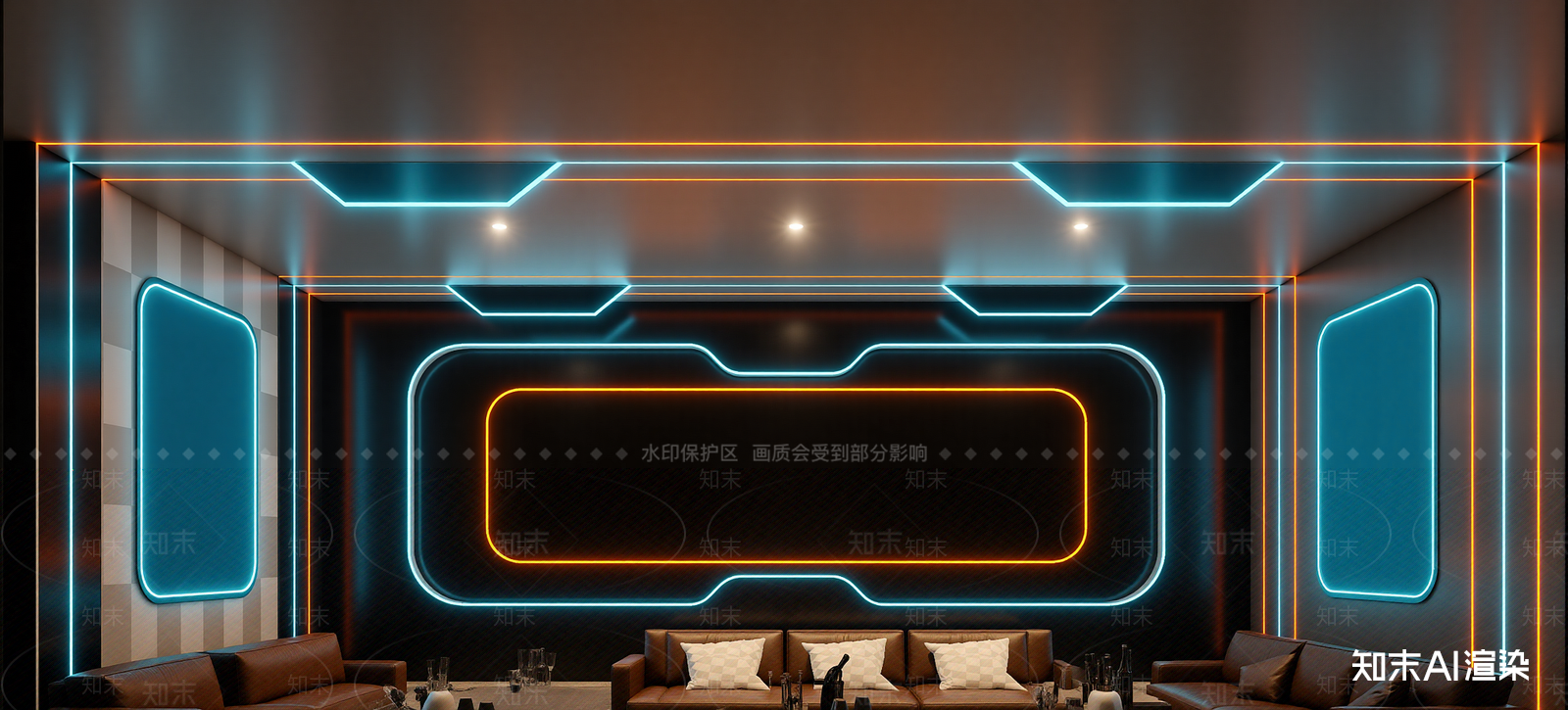 现代直播间3D模型下载【ID:1214044412】