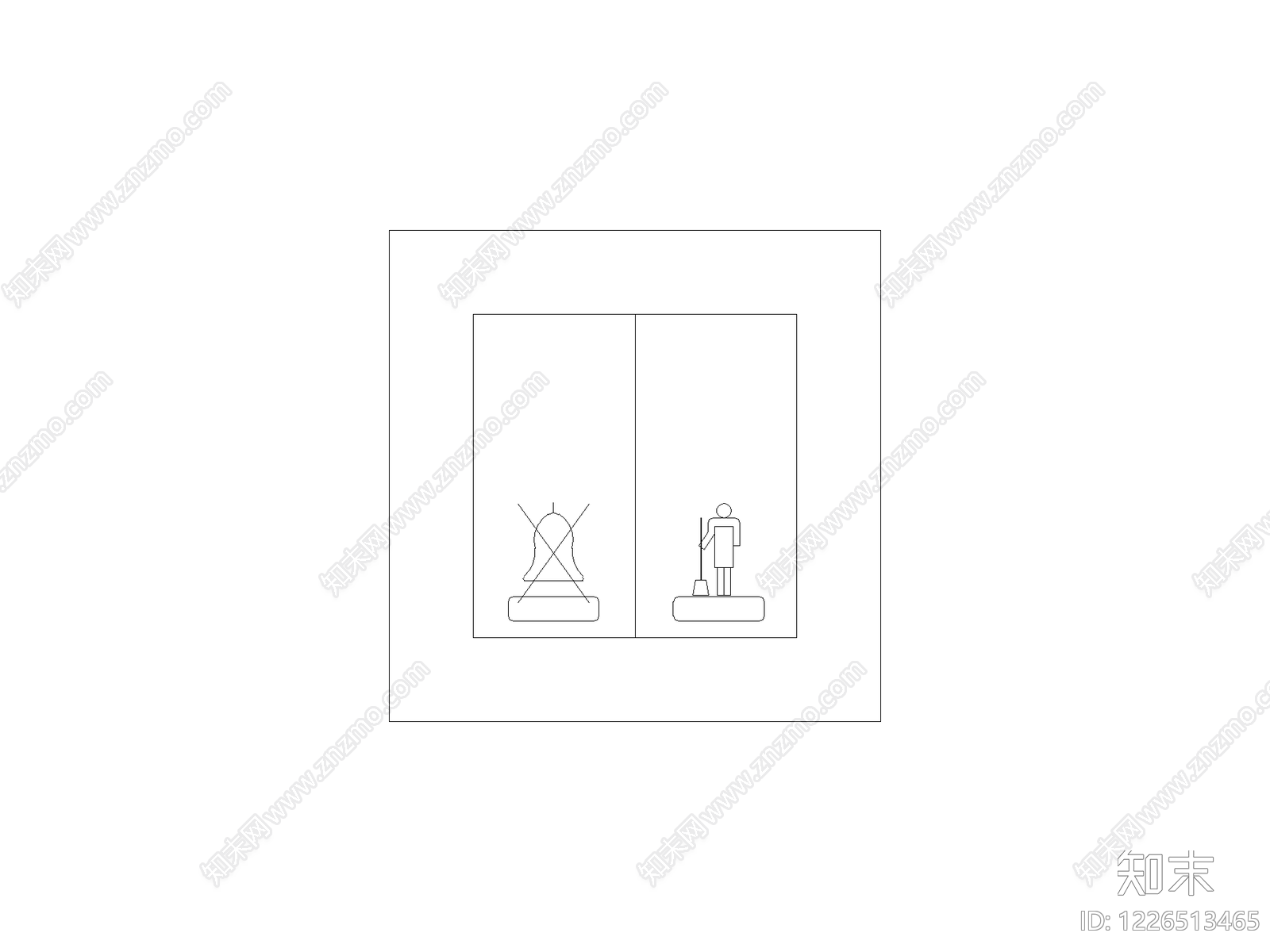 现代开关插座CAD图纸