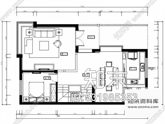 施工图精装简欧三层别墅装修图含效果cad施工图下载【ID:531985353】