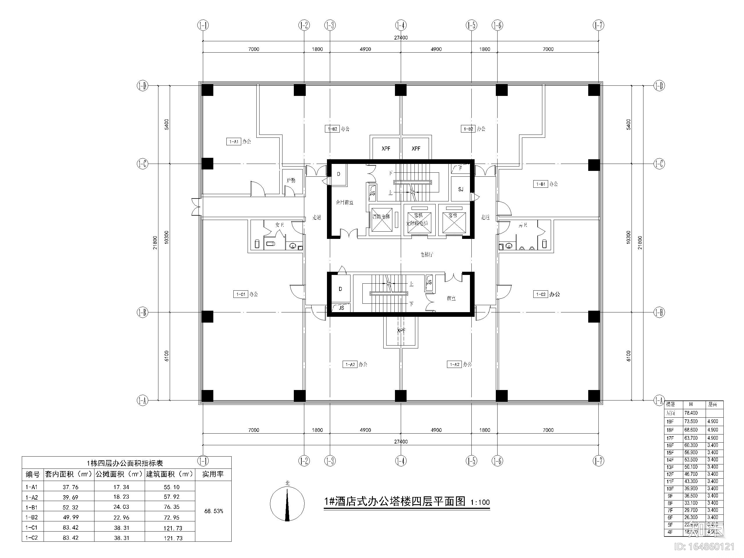 珠海高层商业广场综合体建筑扩初图（CAD）施工图下载【ID:164860121】