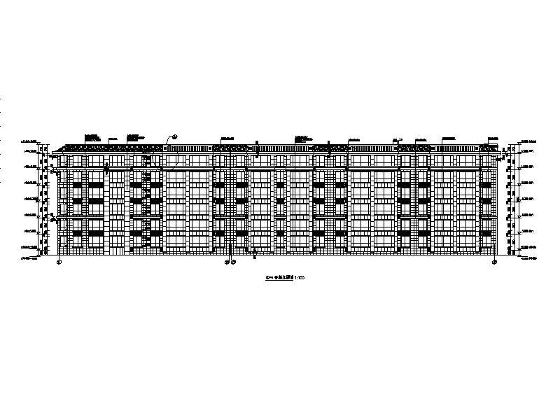 [宁夏]多层简欧式风格联排住宅楼施工图施工图下载【ID:149876105】