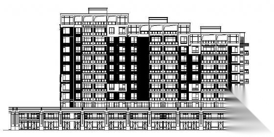 某市十二层住宅楼建筑施工图cad施工图下载【ID:149851144】