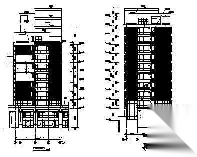 某市十二层住宅楼建筑施工图cad施工图下载【ID:149851144】