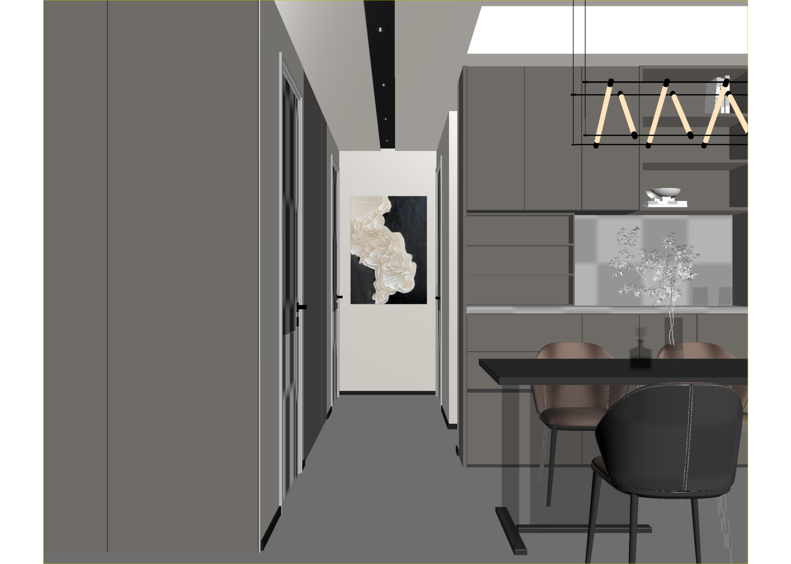 意式家居餐厅3D模型下载【ID:1215082283】