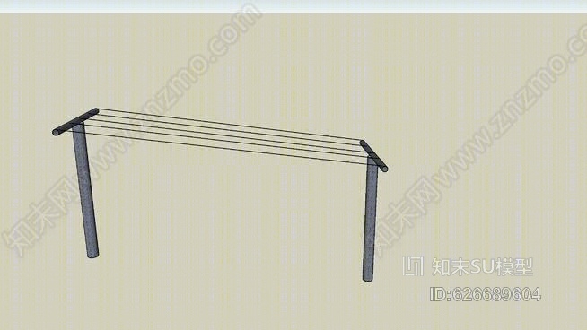 晾衣绳SU模型下载【ID:626689604】