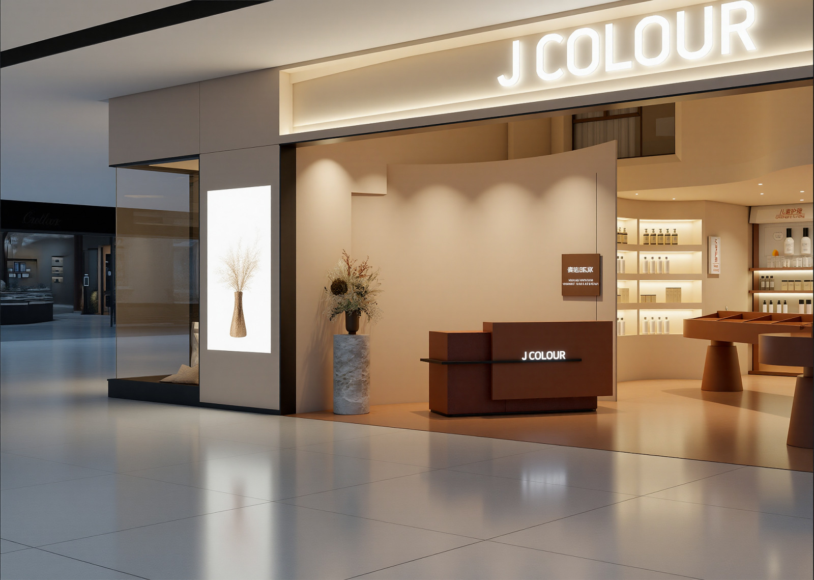 现代化妆品展台3D模型下载【ID:1215017256】