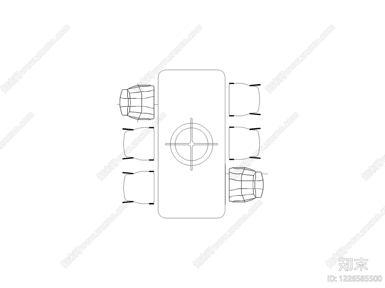 桌椅cad施工图下载【ID:1226585500】