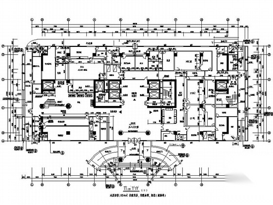 某大型医院十三层住院大楼平面图cad施工图下载【ID:166710164】