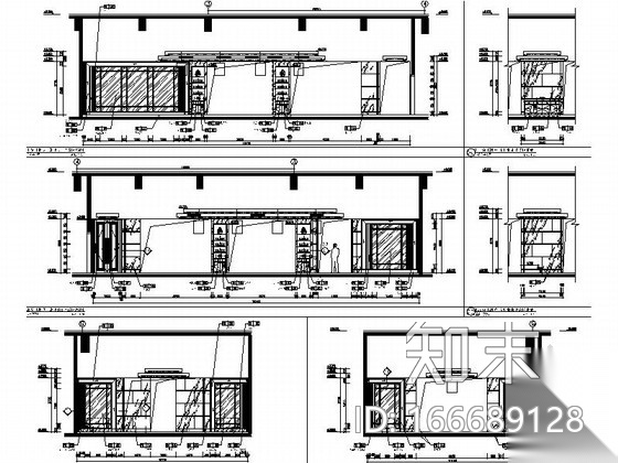 [河北]某五星级豪华酒店中餐厅区室内装修施工图（含效果...cad施工图下载【ID:166689128】