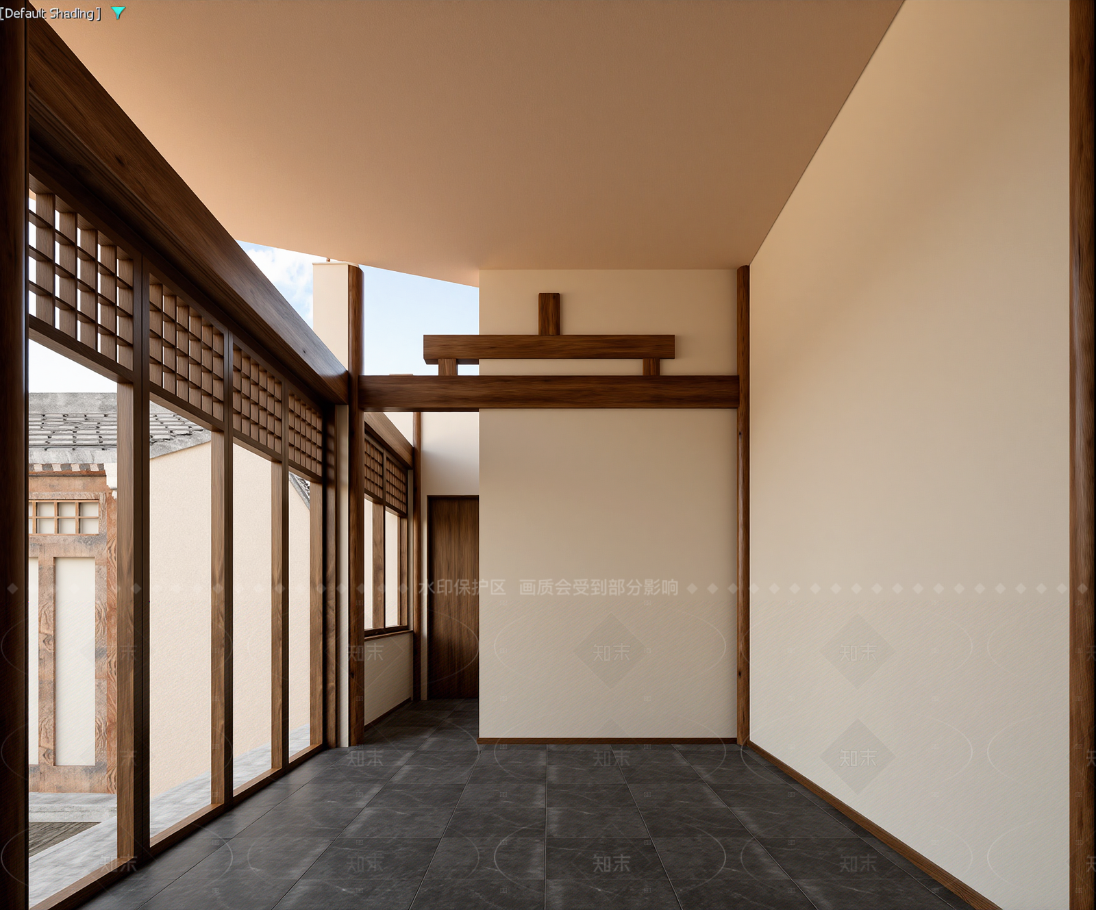 侘寂四合院3D模型下载【ID:1214923685】