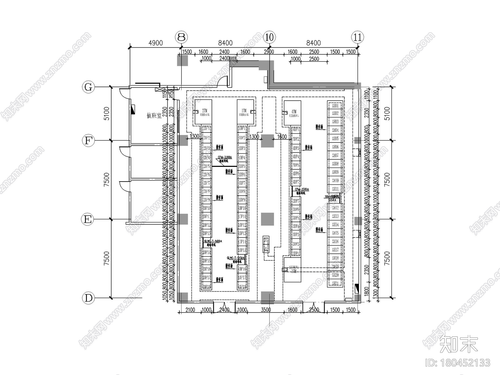 [湖南]中心医院配电增容工程图纸cad施工图下载【ID:180452133】