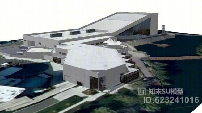 斯波坎会议中心和英博表演艺术中心SU模型下载【ID:623241016】