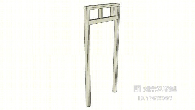 单开门SU模型下载【ID:17658995】
