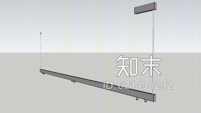 ZUMBOTEL超系统灯具悬挂式照明轨SU模型下载【ID:621494292】