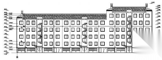 某五层住宅楼建筑施工图cad施工图下载【ID:149849170】