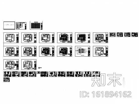 [东莞]东南亚三居室样板间室内装修图施工图下载【ID:161894162】