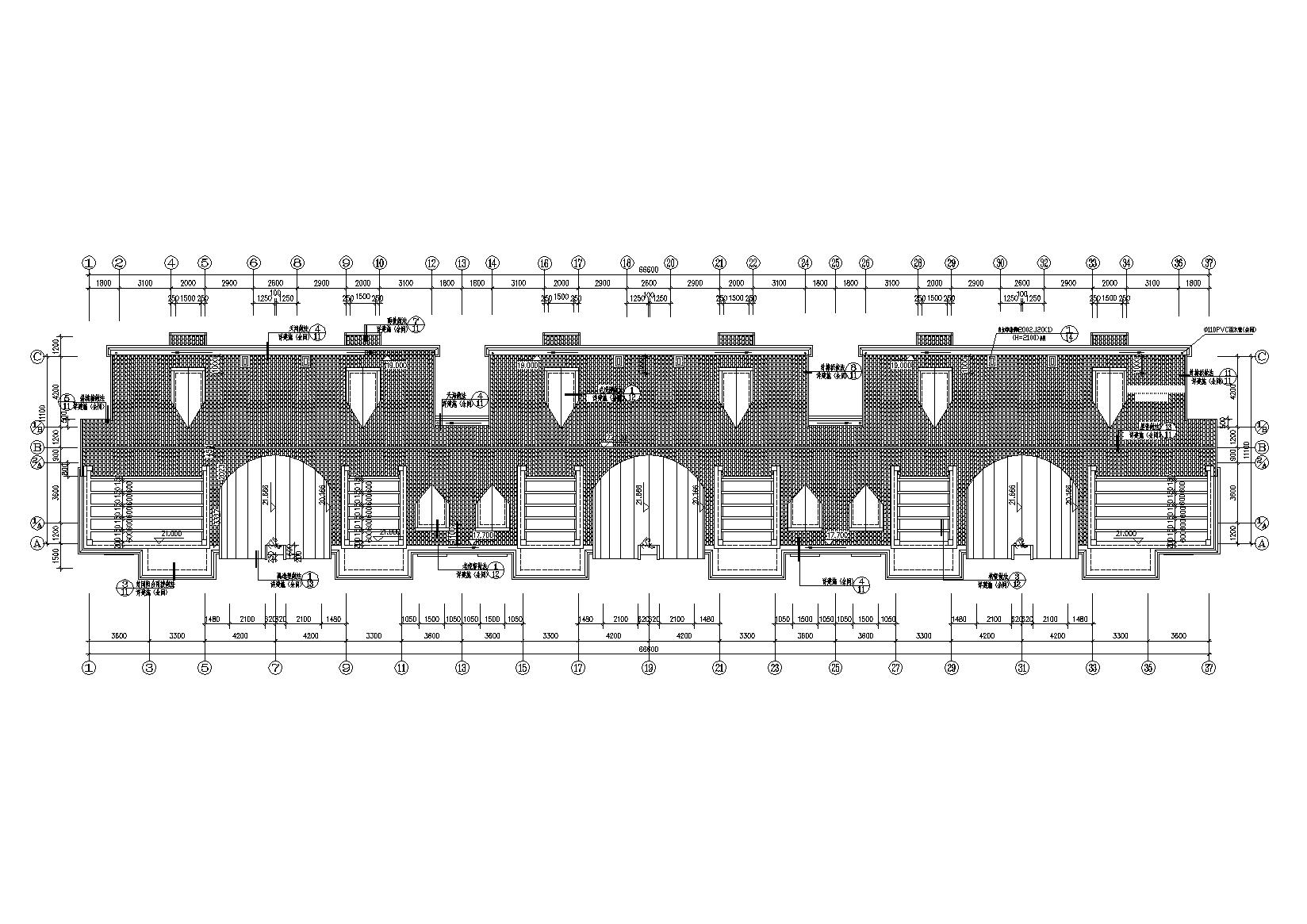 [福建]三明市明溪县多层住宅楼建筑施工图cad施工图下载【ID:166576120】