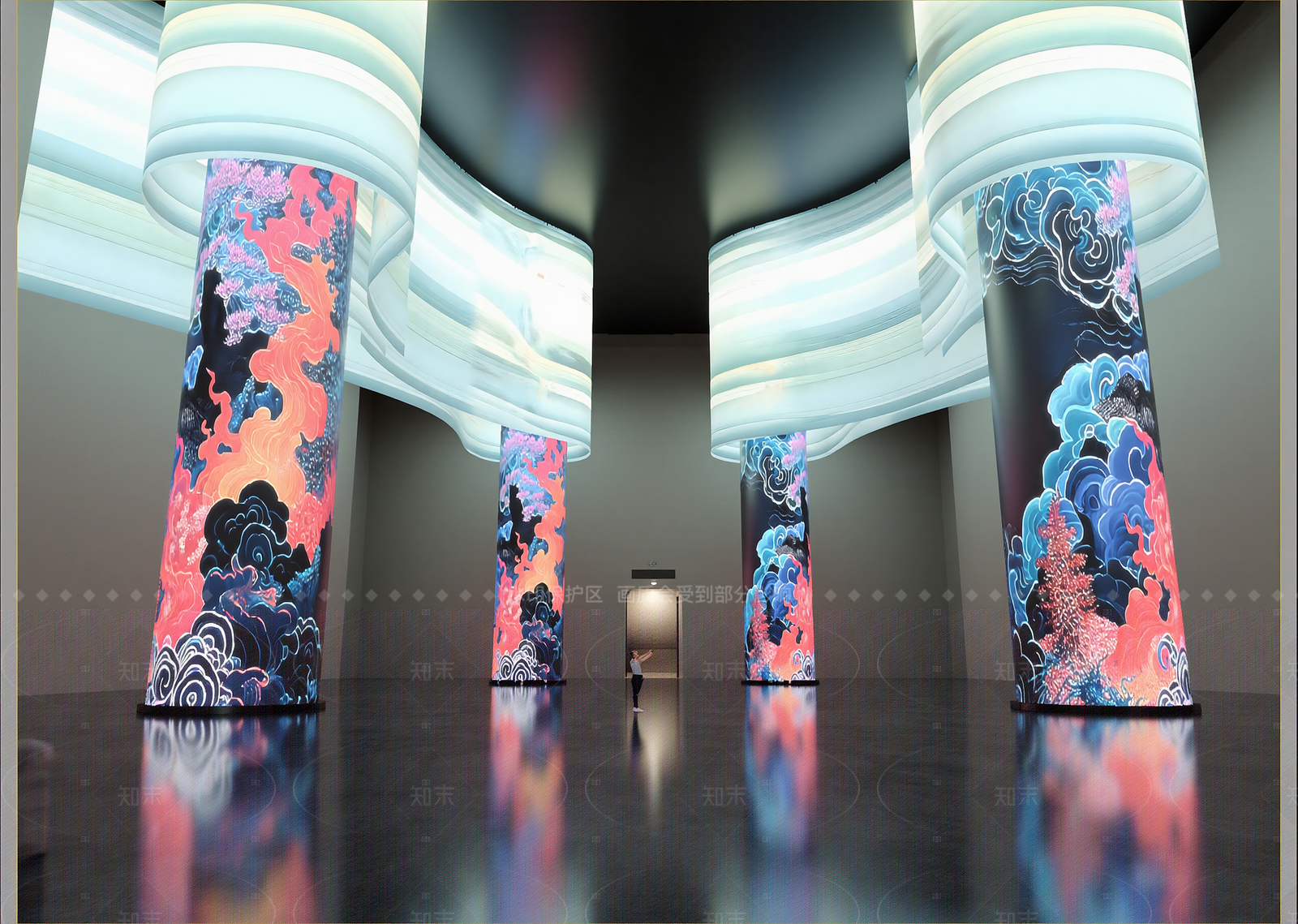 新中式艺术展厅3D模型下载【ID:1214954828】