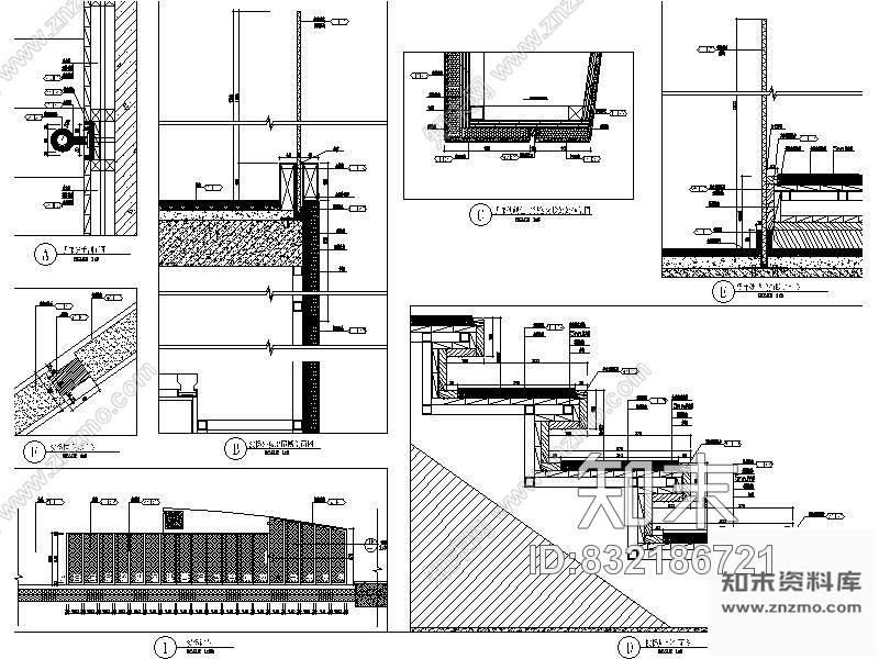 图块/节点简约楼梯详图cad施工图下载【ID:832186721】