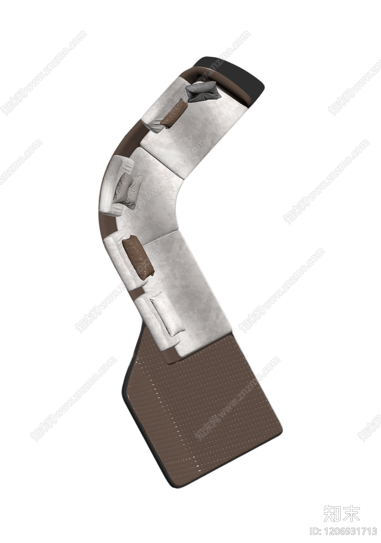 L型组合沙发3D模型下载【ID:1206931713】