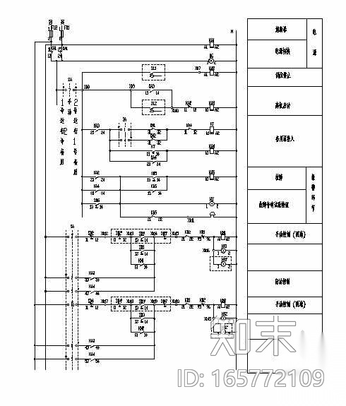 排污水泵控制原理图cad施工图下载【ID:165772109】