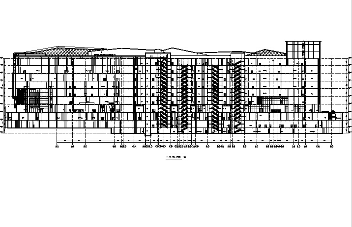 [福建]高层玻璃幕墙办公商业综合体建筑施工图（含全专...cad施工图下载【ID:149954134】